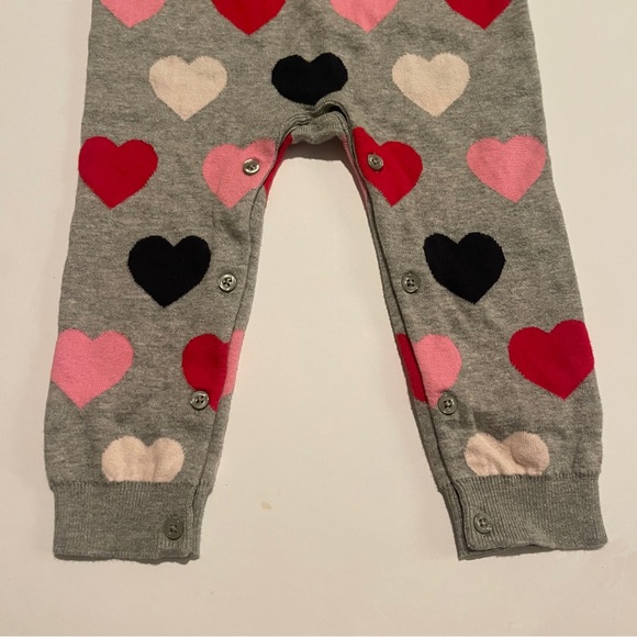 Baby Gap Heart Print One Piece Knit Sweater Size 18-24 months - Picture 3 of 7